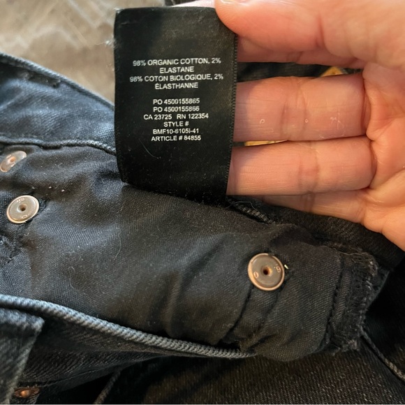 Aritzia Denim Forum The Arlo High Rise Straight Jean Size 28 W and 28L in Black - Picture 15 of 16
